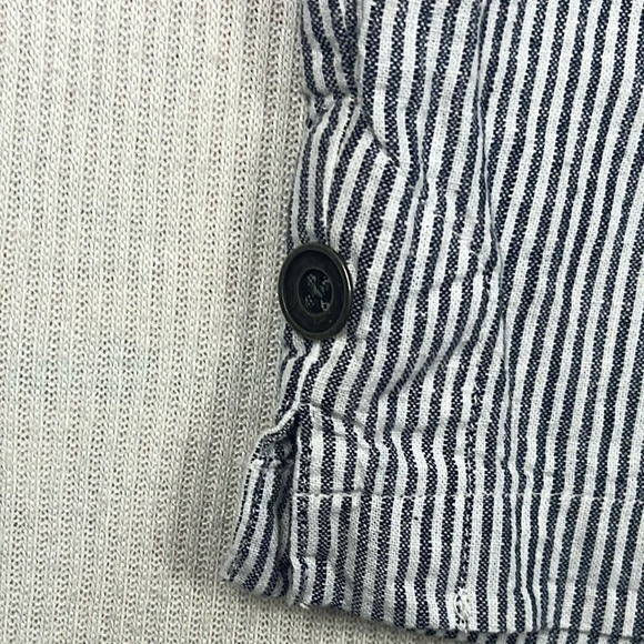 Christopher & Banks Linen Blend Pull On Size Medium Cropped Wide Leg Pants - Picture 3 of 10